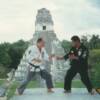 Huk and Jorge Porres in Tikal, the oldest Mayan Ruins.